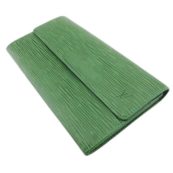 LOUIS VUITTON Long Wallet Epi Borneo Epi Leather Authentic Used - Picture 4 of 9